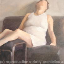 Woman in a White Dress