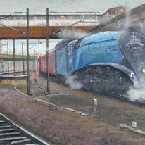 Sir Nigel Gresley at York Station 5th July 2008