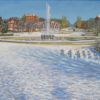 Welwyn Garden City Fountain-Snow
