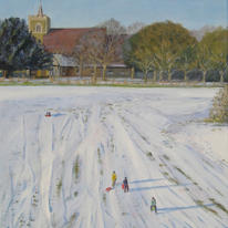 Enjoying the last of the snow-Tewin