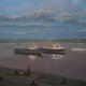 Keyhaven Dusk | | 40 x 50cm | Acrylic on 2 rivers paper Keyhaven Dusk