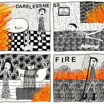 Carelessness Causes Fire 