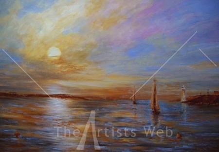 Lighthouse Sunset Print