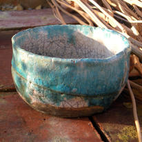 small raku pot