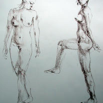 Standing female nude 1
