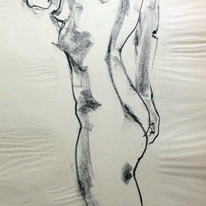 Standing female nude 3
