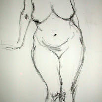 Standing female nude 9