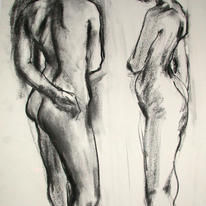 Standing female nude 10