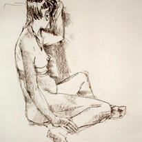 Seated female nude 2