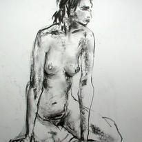 Seated female nude 3