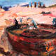 Boat, low tide
