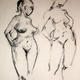 Standing female nude…