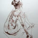 Seated female nude 1