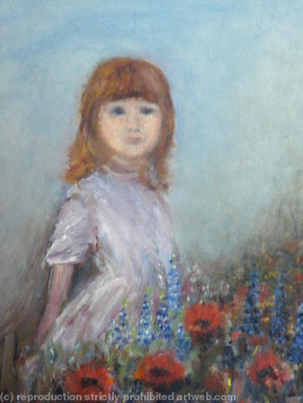 Isabella amongst the poppies