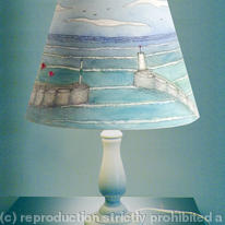 PAINTED LAMPSHADE