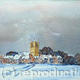 Morton Church in Snow | £75 | 20 x 15cm | watercolour and ink Morton Church in Snow