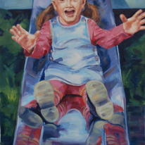 Abigail on the Slide