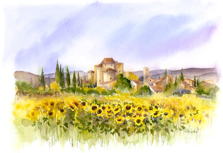 Sunflowers in Tuscany