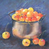 Cherries in a Copper Pan