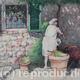 Wood for the Pizza Oven | £550 | 56 x 46cm | Crayon Wood for the Pizza Oven