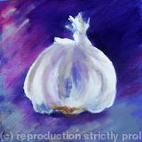 Garlic - Acrylic on box canvas