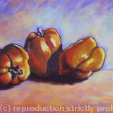 Yellow Peppers - Acrylic on box canvas