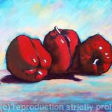 Red Peppers - Acrylic on box canvas