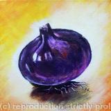 Purple Onion - Acrylic on box canvas