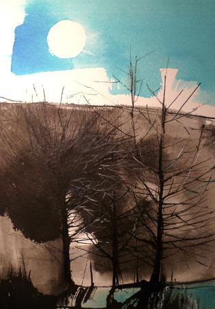 Trees by Eas Mor sketch