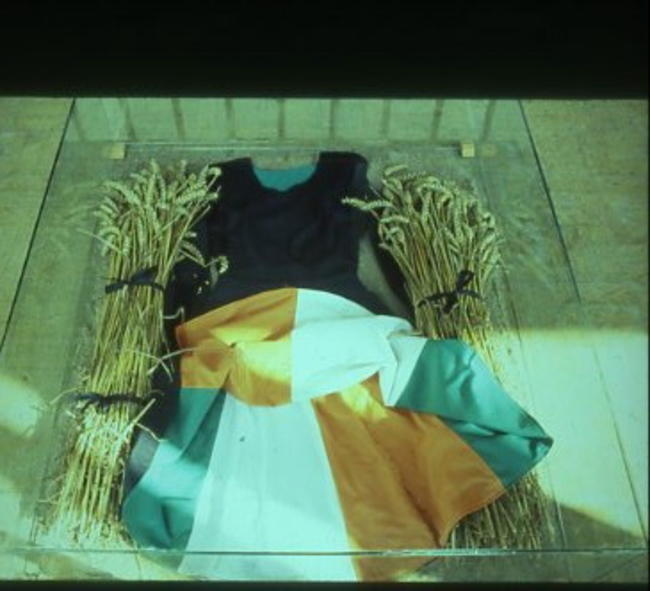 Tri Colour Skirt Garment /Wheat/Glass width=