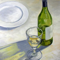The plate may be empty but the glass is half full