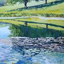 hidden Lillies at Stourhead
