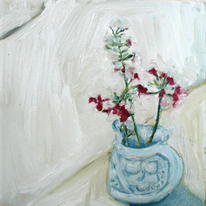 white,jug  flowers