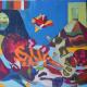 blue cats | £1200 | 100 x 125cm | oil on canvas blue cats