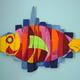big fish | (sold) | 140 x 100cm | oil on drift wood big fish