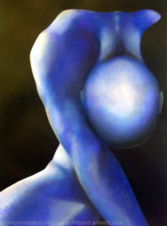 Bald Crouching Man