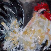 White cockerel