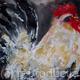 White cockerel | | | acrylic White cockerel