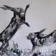 Boxing clever | | 89 x 54cm | acrylic Boxing clever