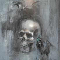 crows with scull