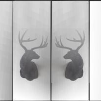 frosted glass door panels
