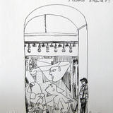 Looking at Picassos Guernika - Ink on paper 