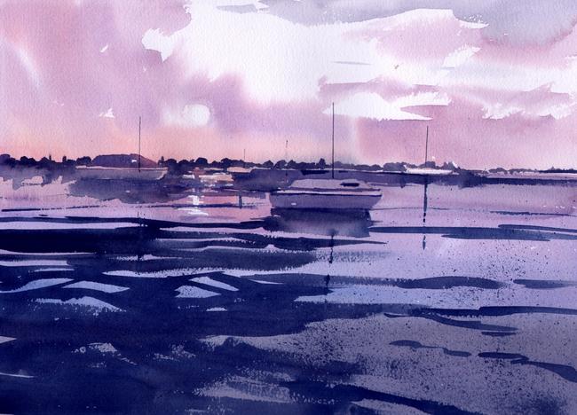 Twilight watercolour on Arches 51x41cm