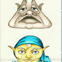 Mr Hamilton and Zak, the alien elf