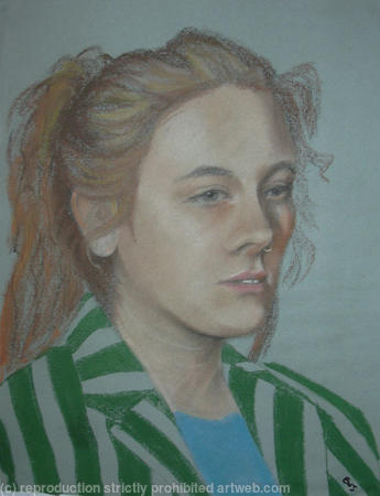 Girl in a Striped Blazer