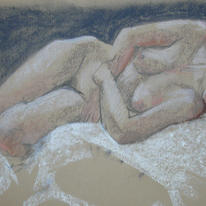 Angular reclining nude