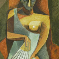Fan Woman after Picasso