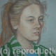 Girl in a Striped Blazer | £40 | 29 x 33cm | Soft pastel on Ingres paper Girl in a Striped Blazer