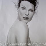 Linda Evangelista - Pencil