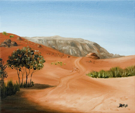 Trees at Wadi Rum, Jordan